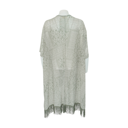 Green Graphic Cardigan