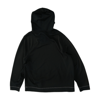 Black Solid Hoodie Pullover