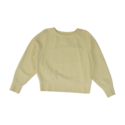 Yellow Solid Sweatshirt Pullover
