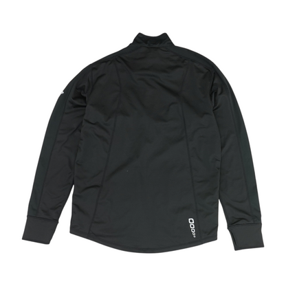 Black Solid 1/4 Zip Pullover