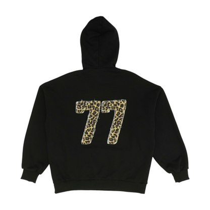 Black Solid Hoodie Pullover
