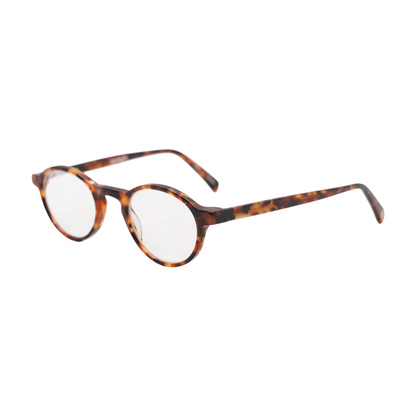 Tortoise Board Stiff Round Prescription Eyewear