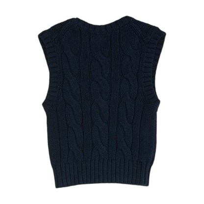 Navy Vest Sweater