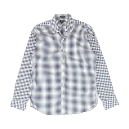 Navy Check Long Sleeve Button Down