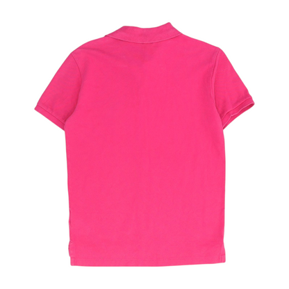 Pink Solid Short Sleeve Polo