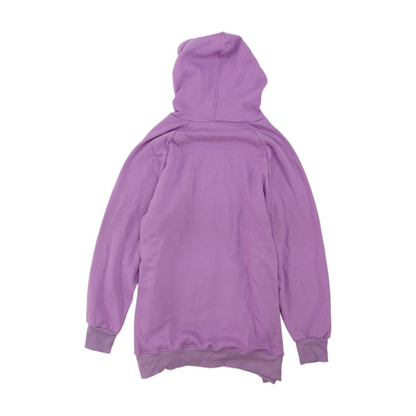 Purple Solid Hoodie Pullover