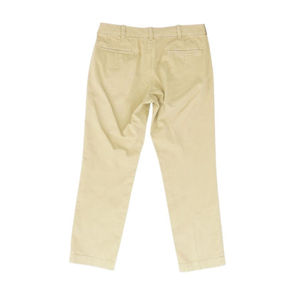 Tan Solid Dress Pants