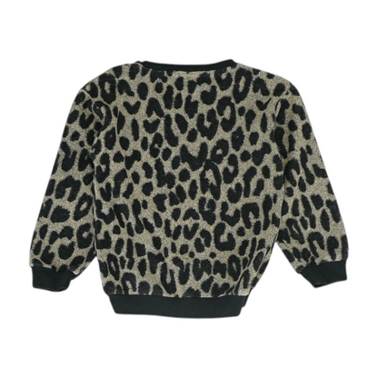 Beige Animal Print Sweatshirt Pullover