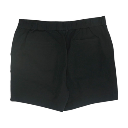 Black Solid Chino Shorts