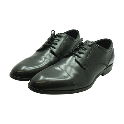 Black Leather Derby/oxford Dress Shoes