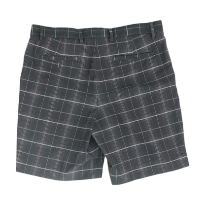 Black Plaid Active Shorts