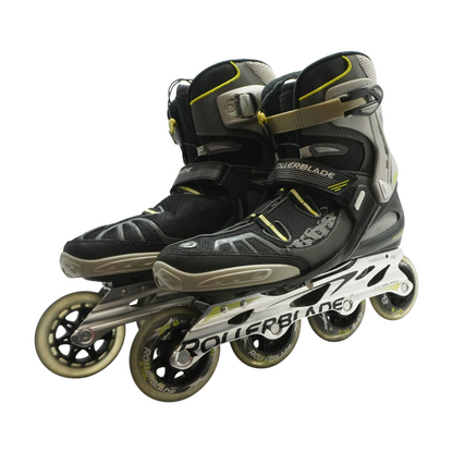 Black Color Block Rollerblades