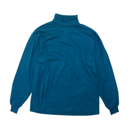 Vintage Blue Solid Pullover Sweater