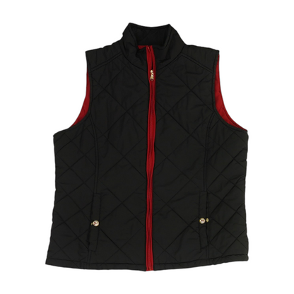 Black Solid Active Vest