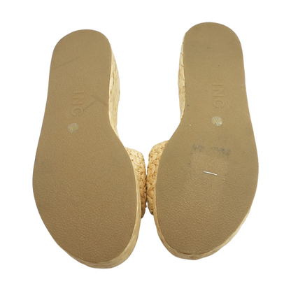 Tan Wedged Sandals