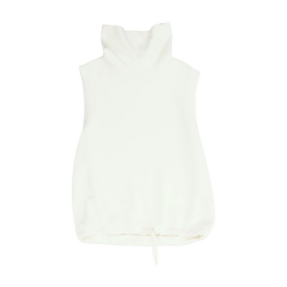 Ivory Solid Sweatshirt Pullover