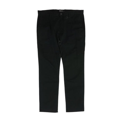 Black Solid Casual Pants