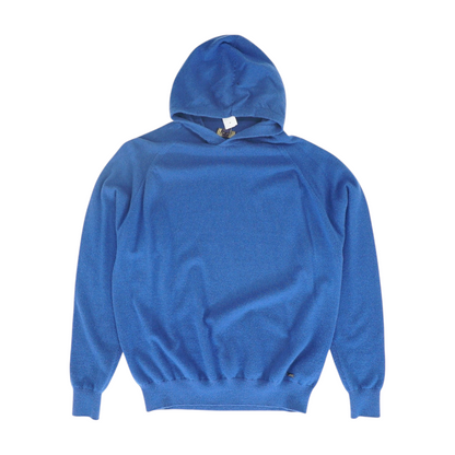 Blue Solid Pullover Sweater