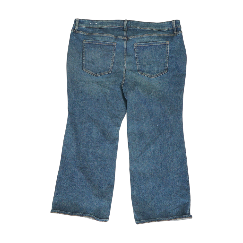 Blue Plus Size Bootcut Jeans