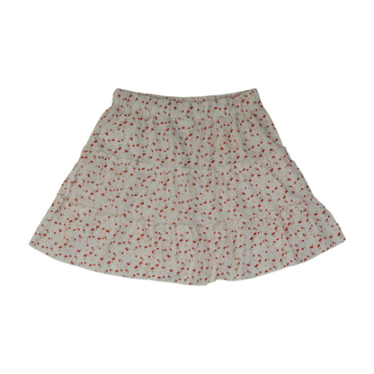 Red Print Skort