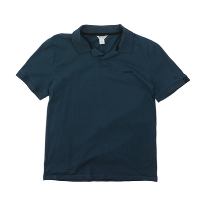 Navy Solid Short Sleeve Polo