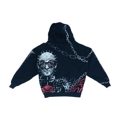 Black Solid Hoodie Pullover