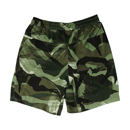 Green Print Active Shorts