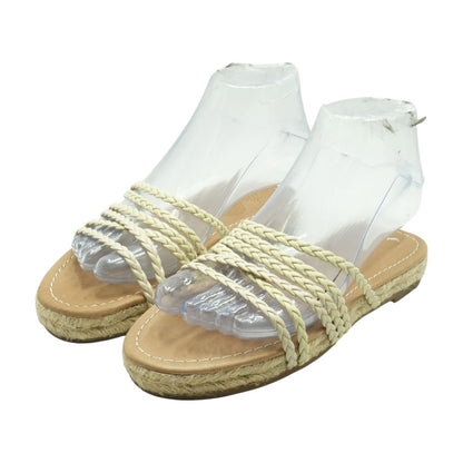Beige Flat Sandals