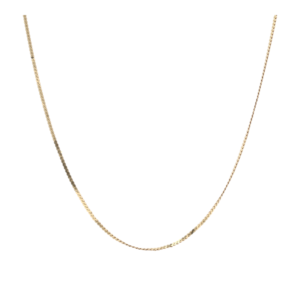 18K Yellow Gold Chain Necklace
