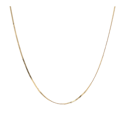 18K Yellow Gold Chain Necklace