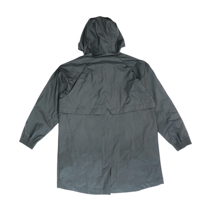 Black Solid Rain Jacket