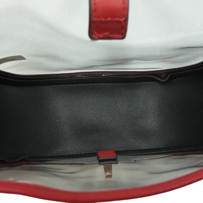 Red Transparent Stadium Bag