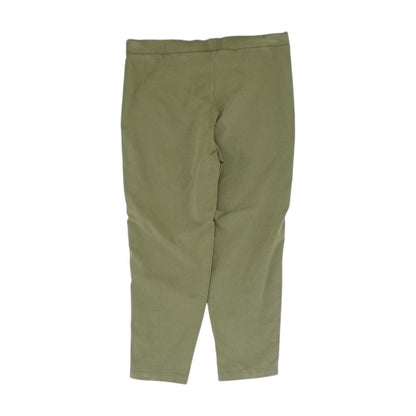Green Solid Leggings