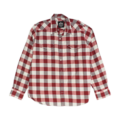 Red Check Long Sleeve Button Down