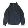 Blue Solid 1/4 Zip Pullover