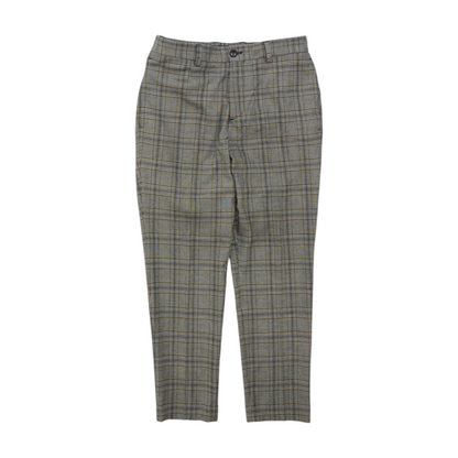 Black Houndstooth Regular Pants