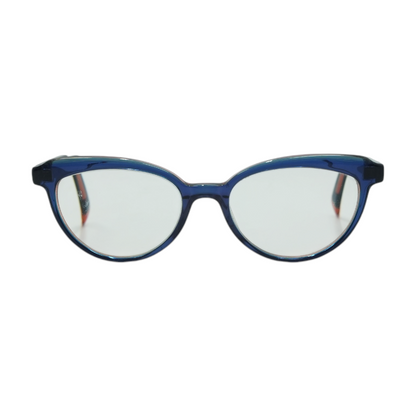 Navy Oval Prescription Eyewear