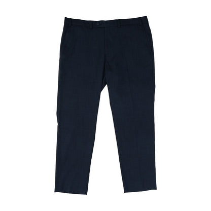 Navy Solid Dress Pants