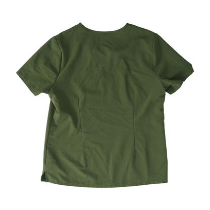 Green Solid Scrub T-Shirt