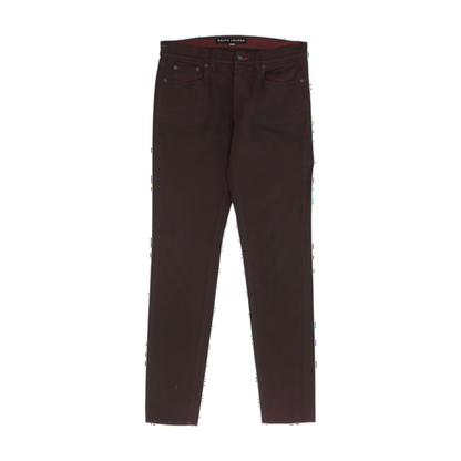 Burgundy Tapered Jeans