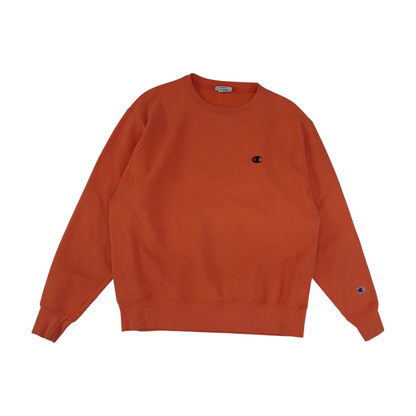 Coral Solid Sweatshirt Pullover