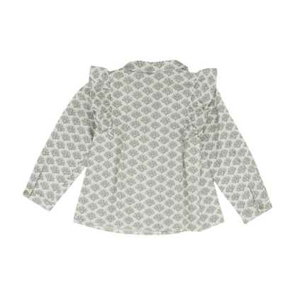 Beige Floral Blouse