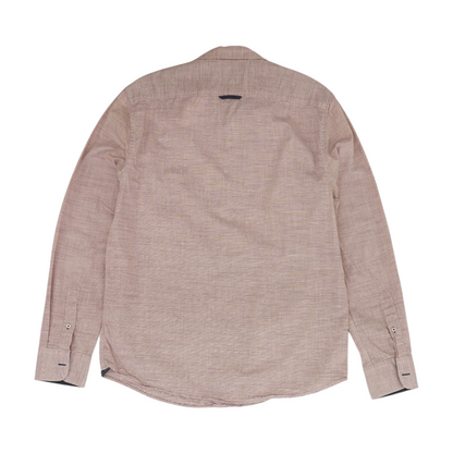 Red Striped Long Sleeve Button Down