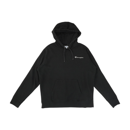 Black Solid Hoodie Pullover