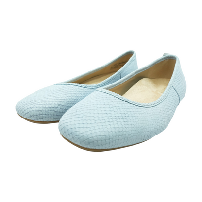 Blue Slip-On Flats