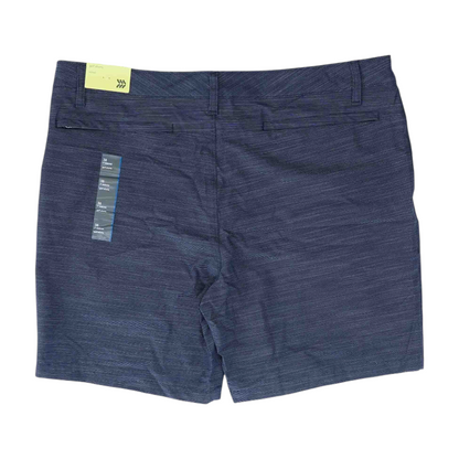 Navy Striped Active Shorts