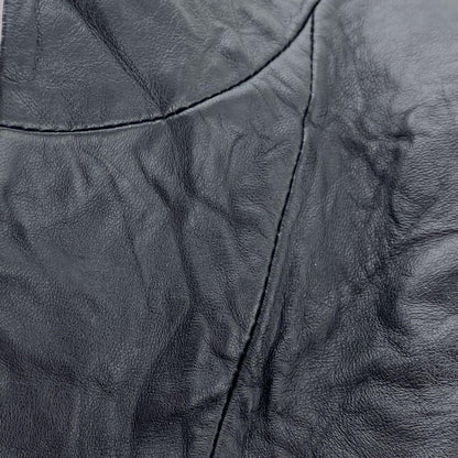 Veryn Cuir Froisse Black Leather Jacket