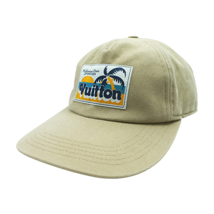 Beige Palm Tree Patch Cap