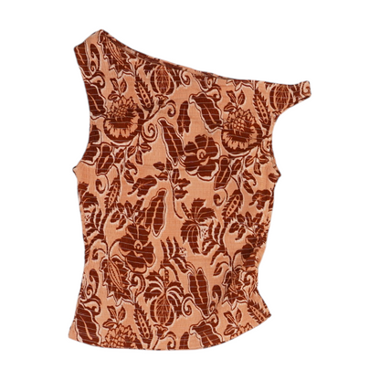 Peach Floral Blouse