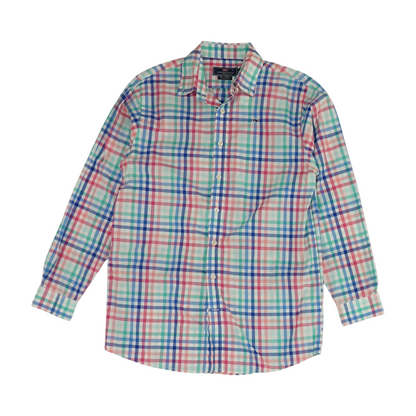 Multi Plaid Long Sleeve Button Down